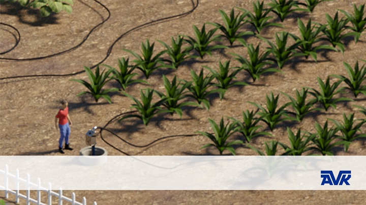 AVK Hypropass Smart Irrigation System in use in a field