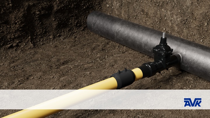 Learn about easy transition from steel pipes to PE pipes using AVK transition gate valves for gas - thumbnail